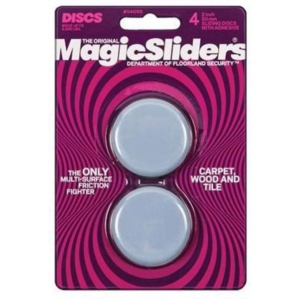 Magic Sliders L P 4PK 2 RND Sliding Disc 4050